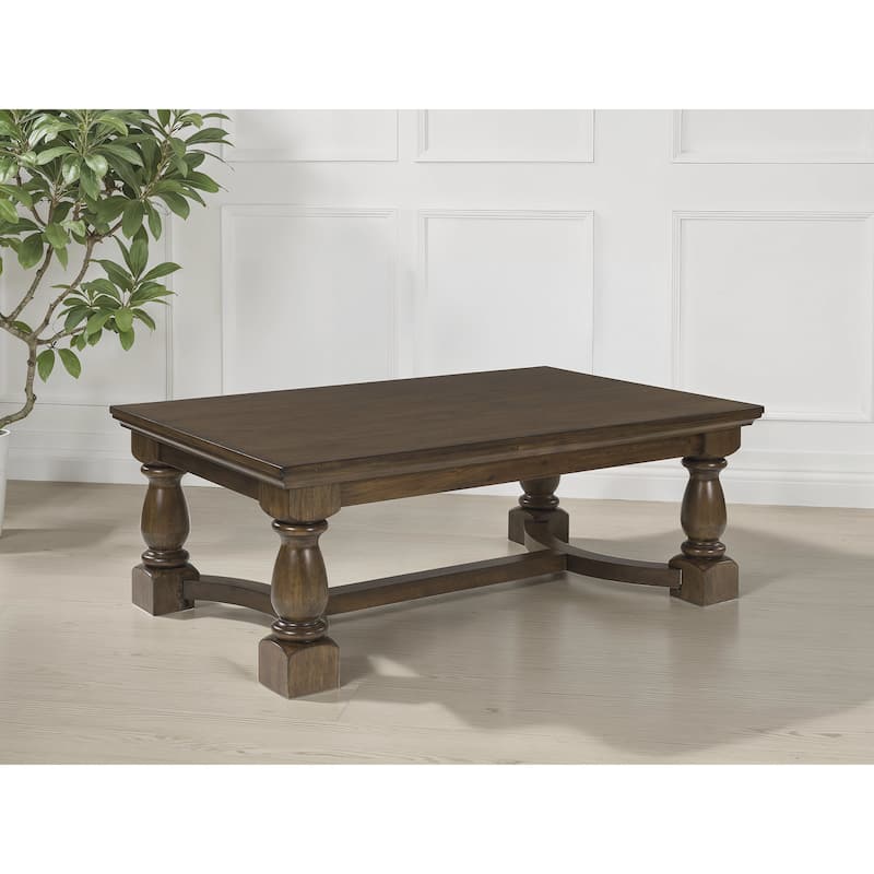 Signature Design by Ashley Sturlayne Brown Coffee Table - 52"W x 32"D x 19"H