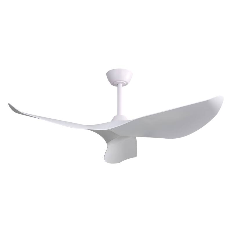 52 Inch Remote Ceiling Fan without Light with 3 Reversible Blades