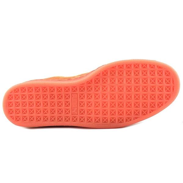 Shop Puma Suede Classic Badge Iced Men Round Toe Suede Orange