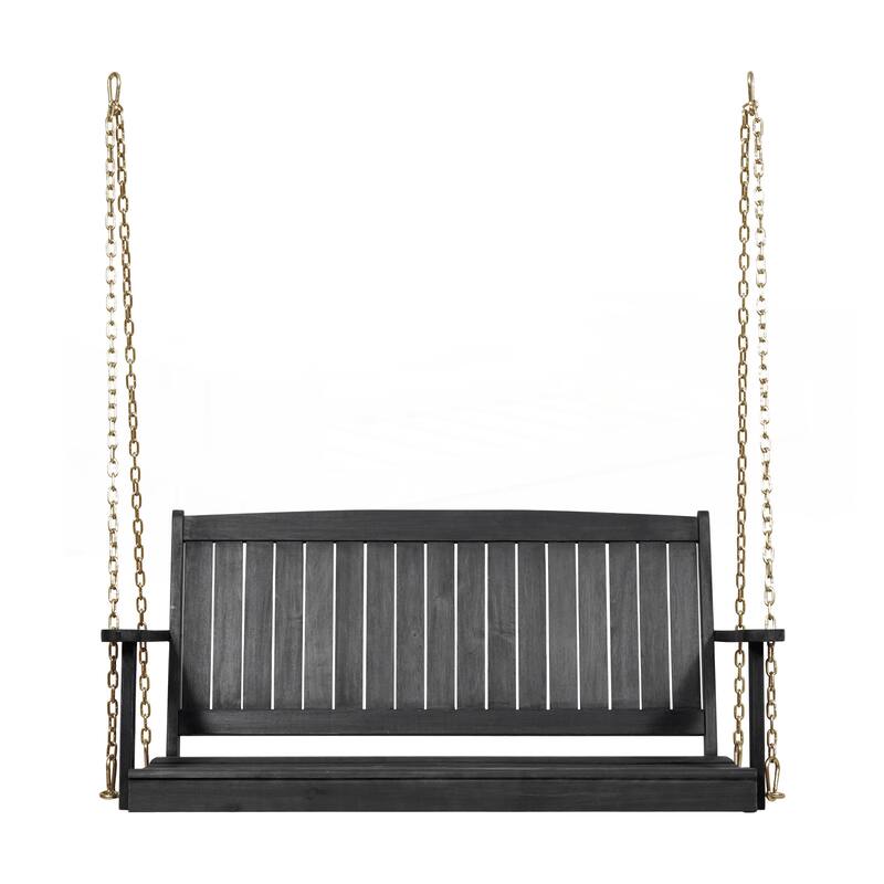 Premium Acacia Wood Porch Swing