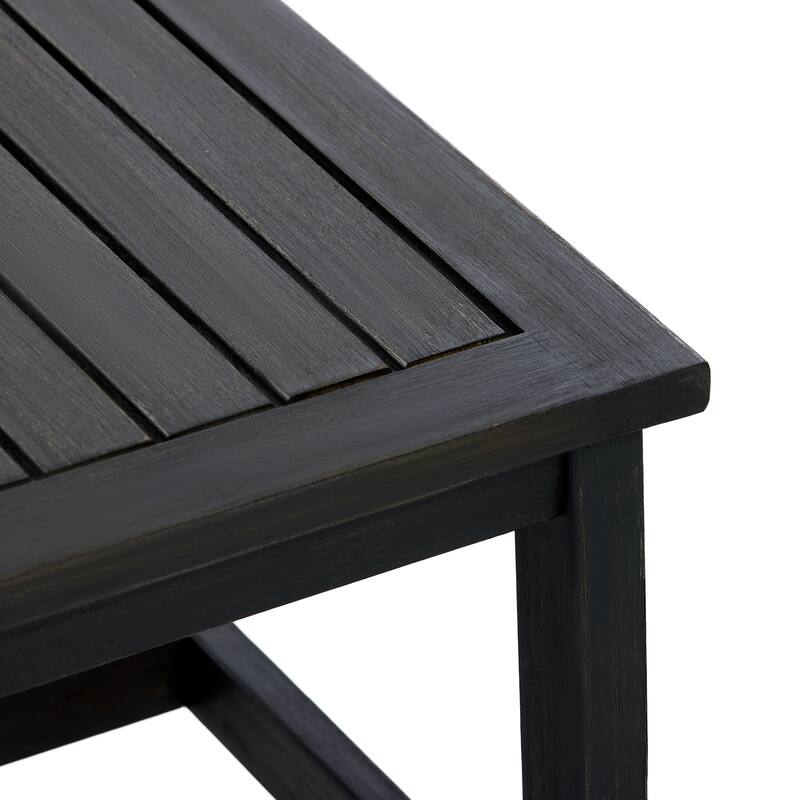 Christopher Knight Home - Arno Mid-Century Modern Outdoor Acacia Wood Sofa Seating Set with Cushions and Coffee Table