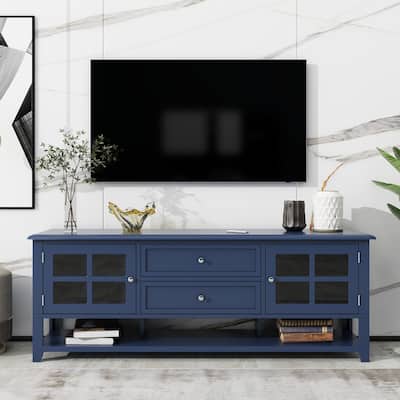 TV Stand Holds 60-Inch TV, Entertainment Center TV Cabinet with Multi-Function Storage, Media Console for Living Room