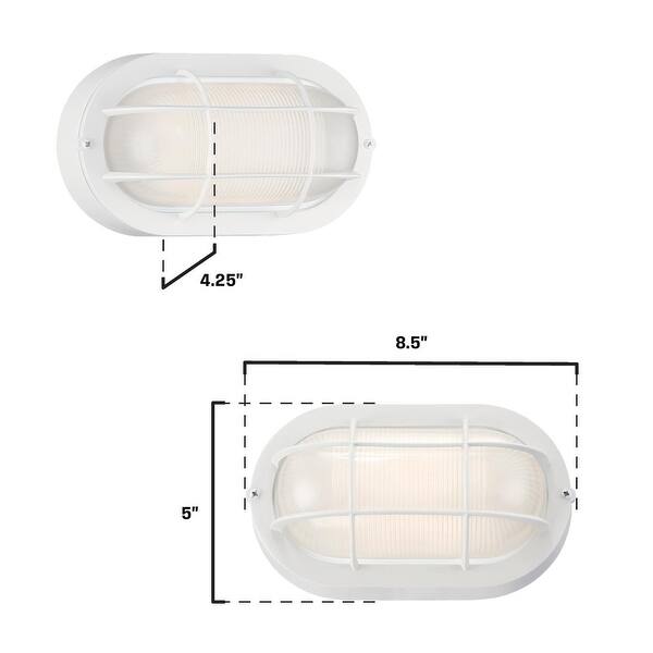 dimension image slide 0 of 3, Westinghouse Lighting Traditional One-Light, 6-Watt LED Outdoor Exterior Wall Fixture - 1-Light