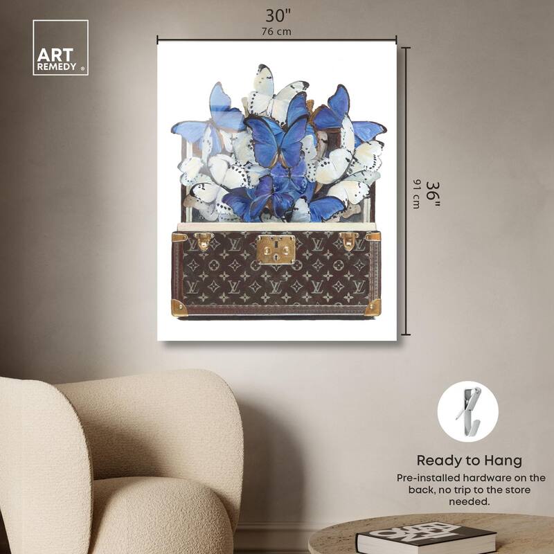 Luxurious Butterflies Acrylic by Art Remedy, Ready to Hang