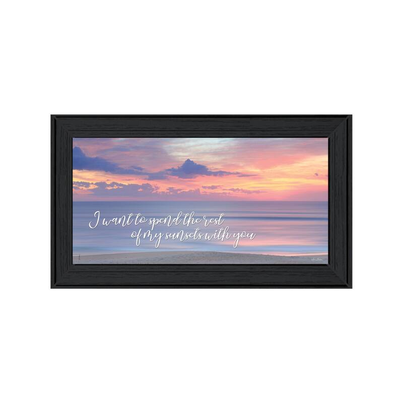 TrendyDecor4U "Rest of My Sunsets II" Framed Print Wall Art