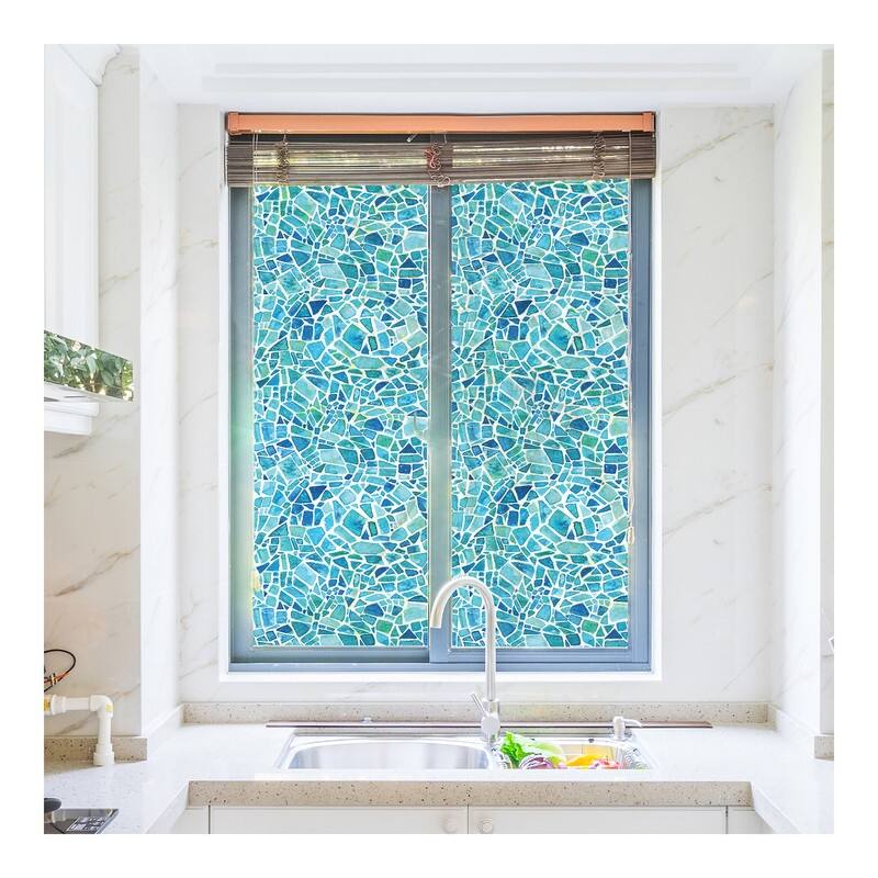 Crearreda Blue Mosaic Premium Window Film