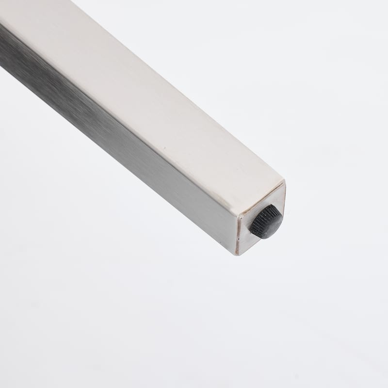 Roomfitters Upholstered Loveseat Bench with Nailhead Trim and Silver Legs, Modern High Back Settee for Dining Room