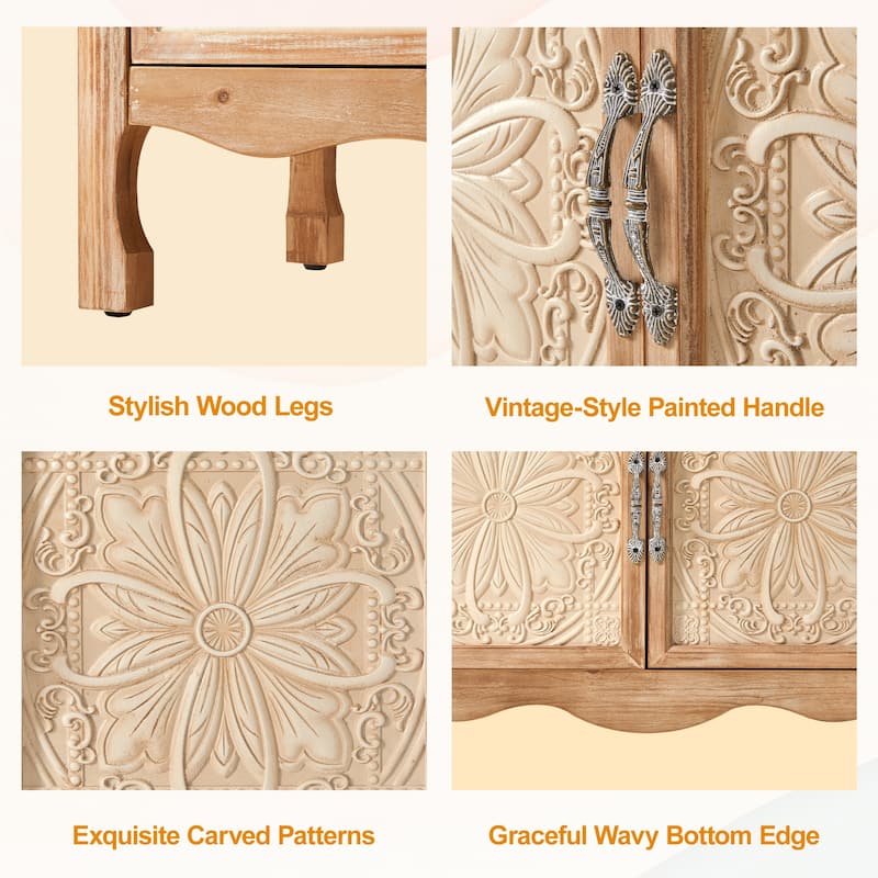2-Door Accent Storage Cabinet - N/A