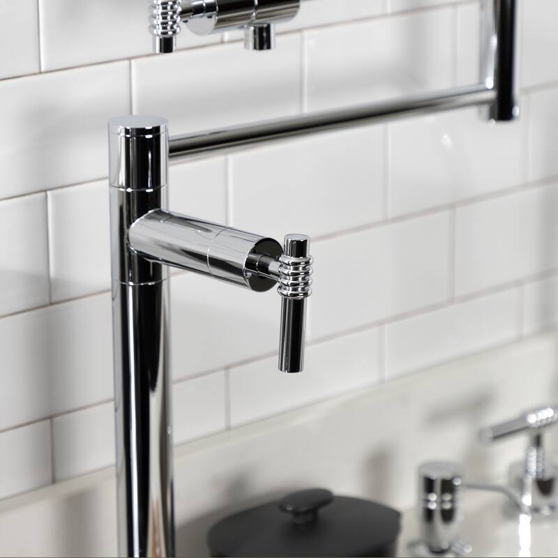 Kingston Brass Milano Two-Handle 1-Hole Deck Mount Pot Filler Faucet
