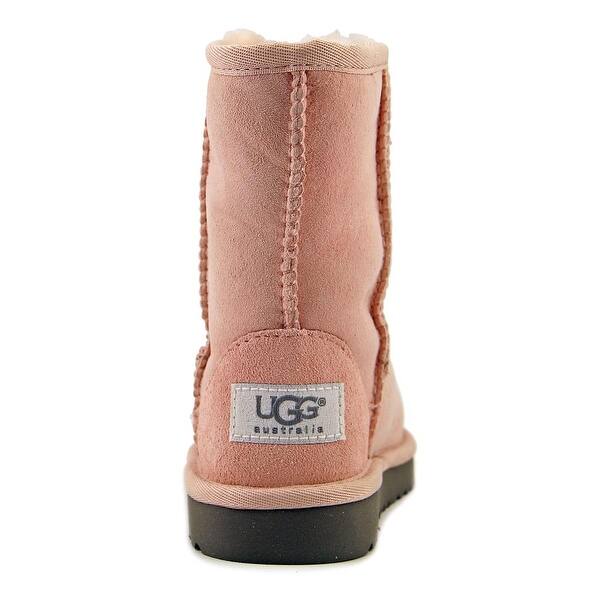 Shop Ugg Australia Classic Toddler Round Toe Suede Pink Winter