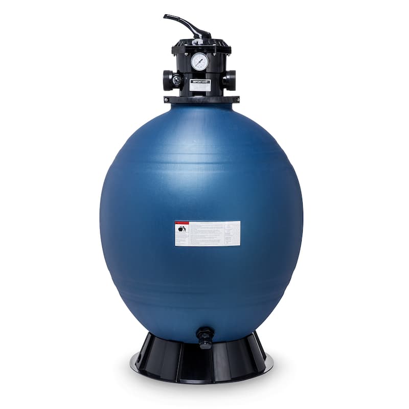 18-Inch Top Mount Swimming Pool Sand Filter with 6-Way Valve - 18"