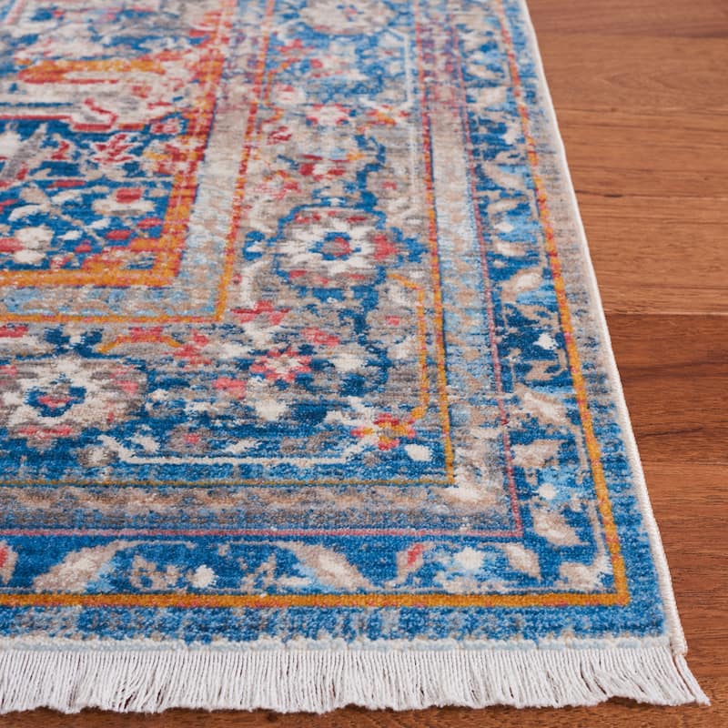 SAFAVIEH Vintage Persian Hildegard Oriental Distressed Rug - Blue/Multi - 5' x 7' 6"