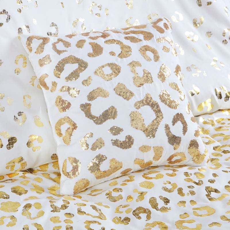 Serena Metallic Animal Printed Comforter Set by Intelligent Design