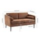 preview thumbnail 10 of 17, Modern Sofa With Pillow, Two-Seater Chair with Solid wood legs