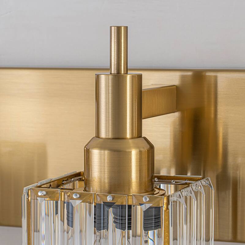 2/3/4-Light Modern Bathroom Crystal Vanity Light Wall Sconces