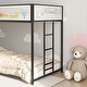 preview thumbnail 3 of 10, Twin over Twin Bunk Bed With Exchangeable Ladder