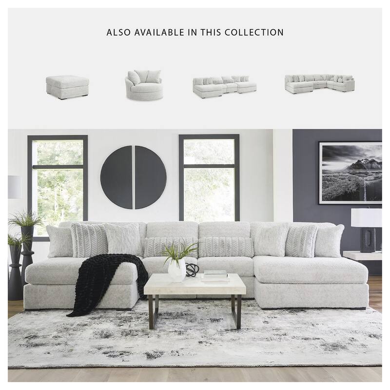 Signature Design by Ashley Snodoodle Gray 2-Piece Sectional - 82" W x 41" D x 40" H