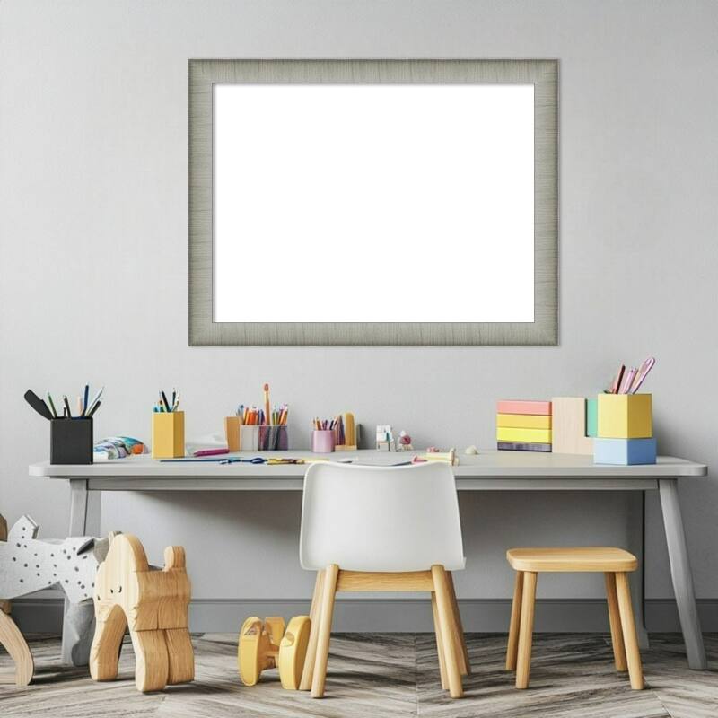 Amanti Art Elegant Brushed Bronze Narrow Framed Dry Erase Magnetic Board