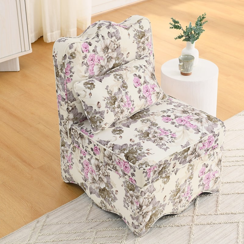 Flannel Single Armless Chair