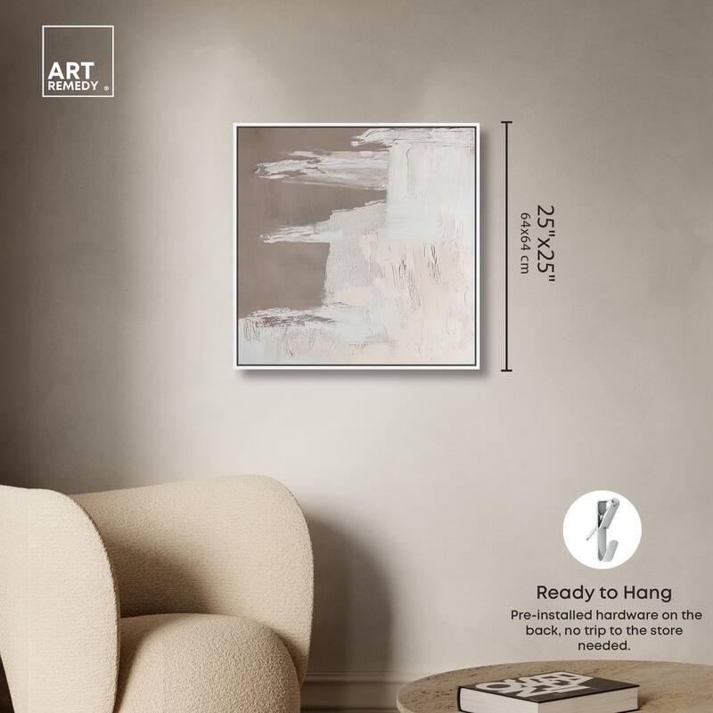 Art of Greige II Canvas by Art Remedy