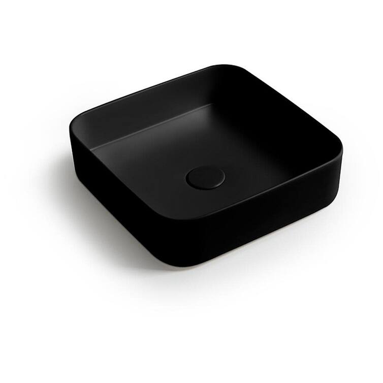 WS Bath Collections Mood BL 40.40 Mood 15-11/16" Square Ceramic Vessel