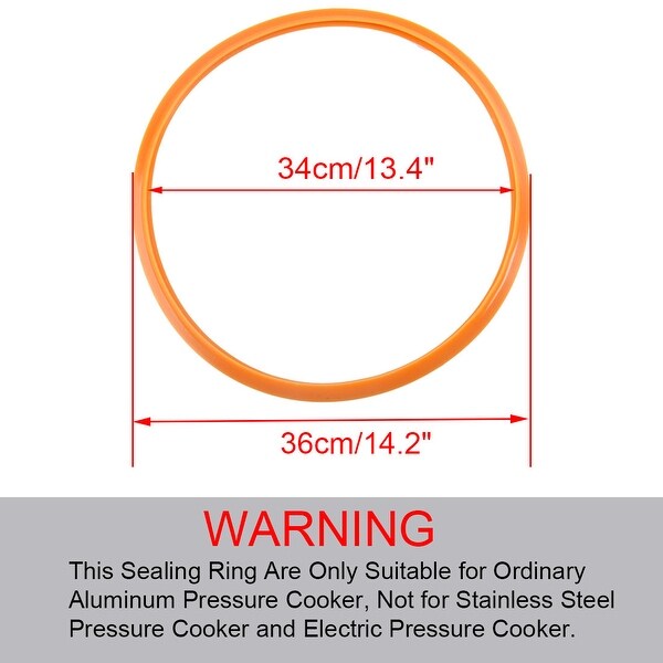 2pcs 34cm Silicone Pressure Cookers Gasket Sealing Ring