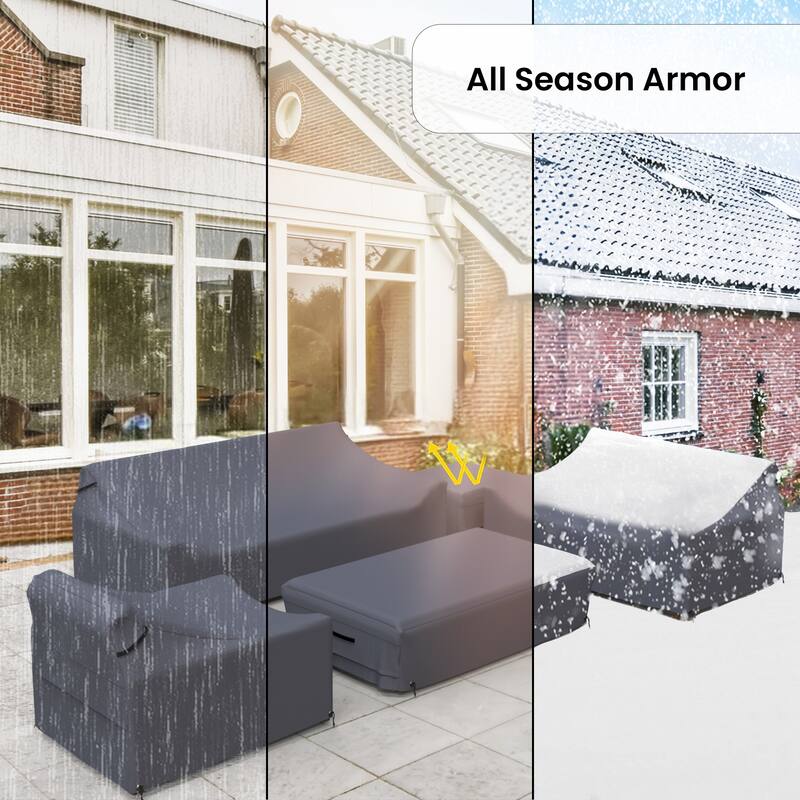 Forever Patio Waterproof Outdoor Sofa Seating Group Cover ( Set of 5 ) - 26 x 76 x 35