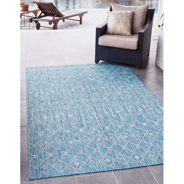 Unique Loom Outdoor Tribal Trellis Rug. Opens flyout.
