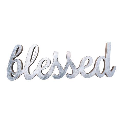 Blessed Tabletop Décor, All Seasons, Home Decor, Decorative Accessories, 1 Piece - 13 3/4" x 3/4" x 4 1/2"