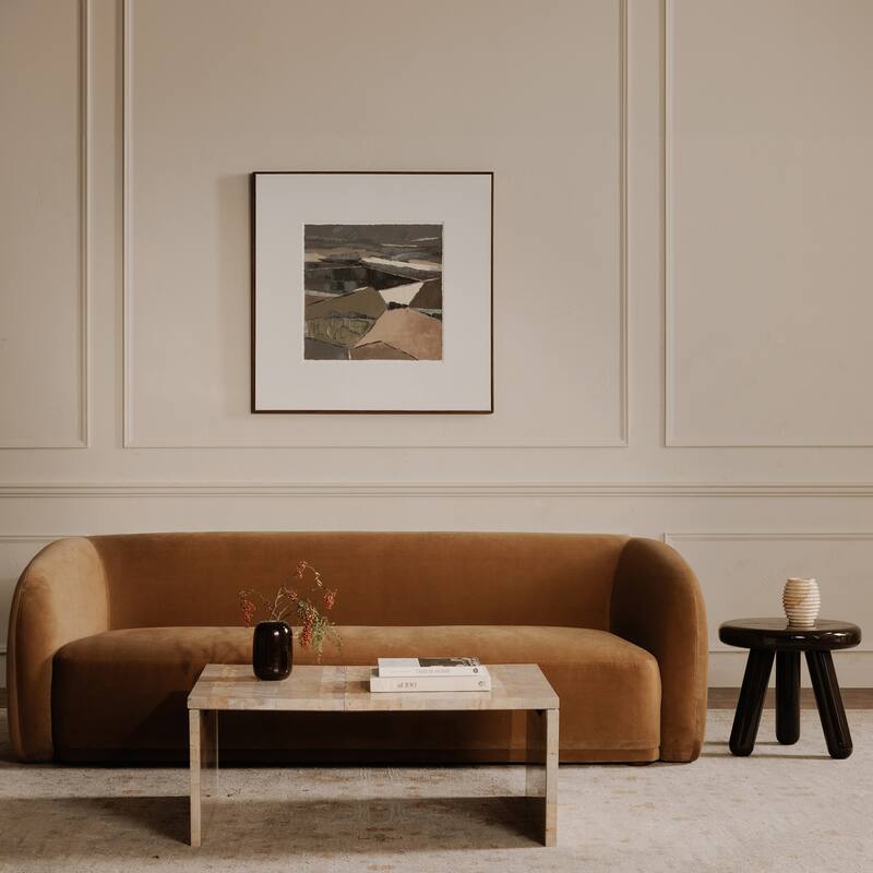 NADAAL STUDIOS Dorianth Framed Painting, Textured Acrylic on Canvas with Solid Pine Wood Frame