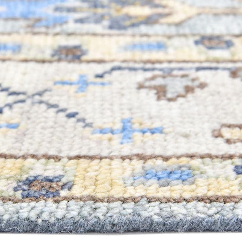 Overton Handmade Modern Contemporary Floral Area Rug