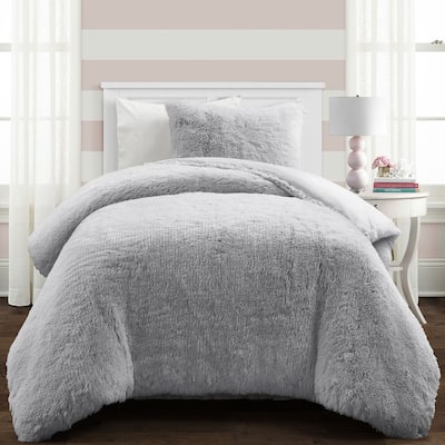Lush Decor Emma Faux Fur Comforter Set