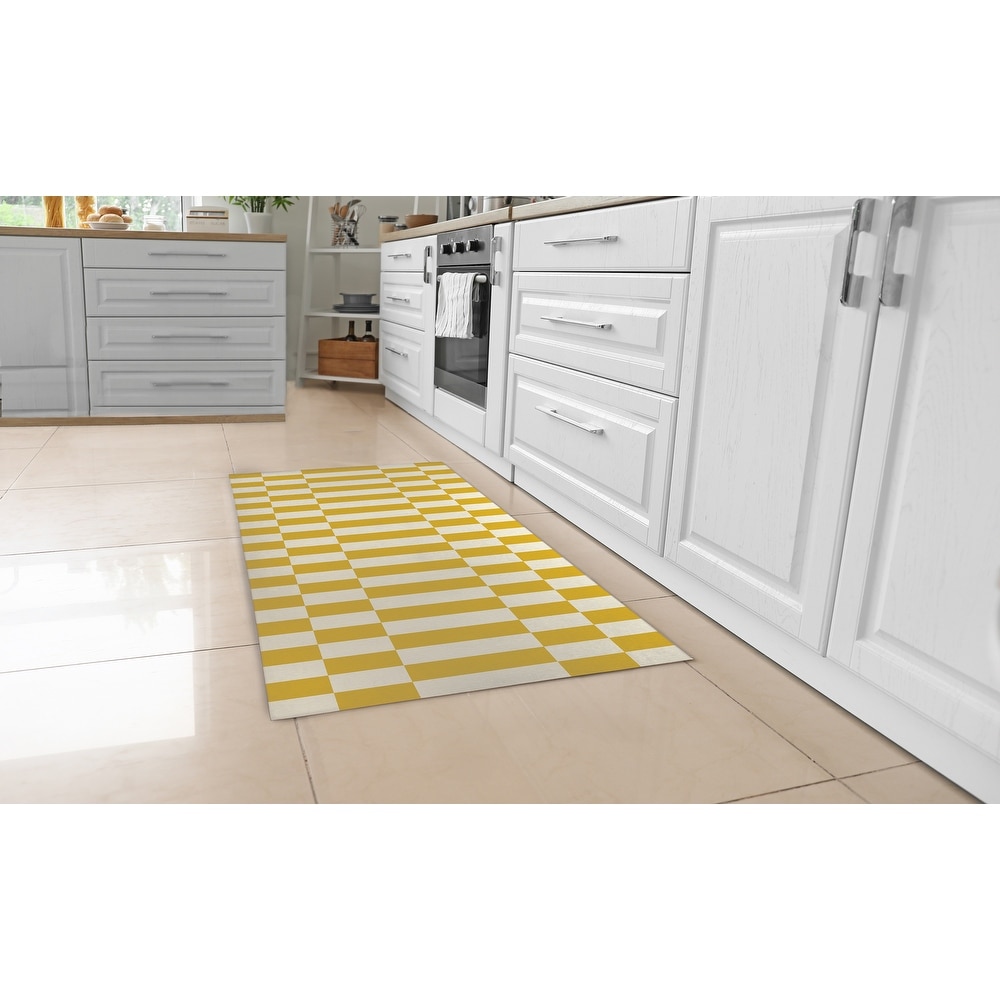  Kitchen Mat 2 Pieces, Bee Wreath Vintage Honeycomb Background Kitchen  Rugs and Mats Non Slip Runner Rug Washable Floor Mats for Kitchen Home 18  x 30 + 18 x 60 