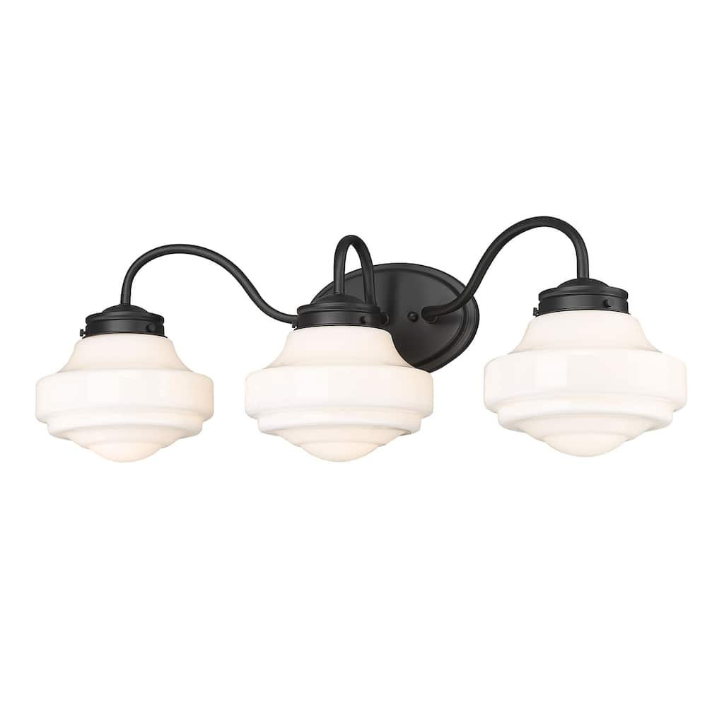 Golden Lighting Ingalls 3-light Vanity in Matte Black