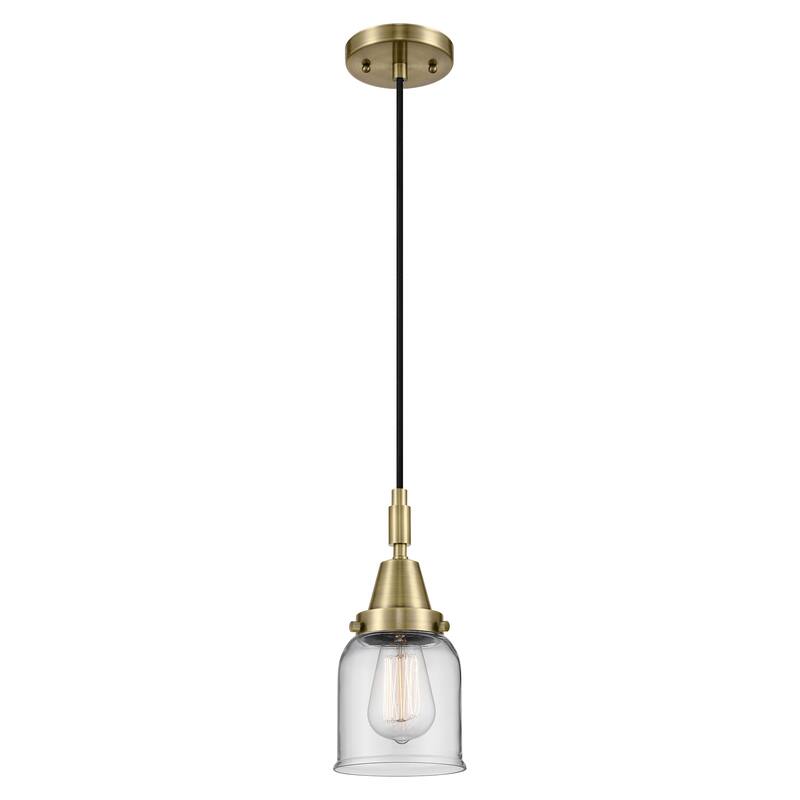 Innovations Lighting 447-1P-G52 Bell 5" Wide Mini Pendant with Clear