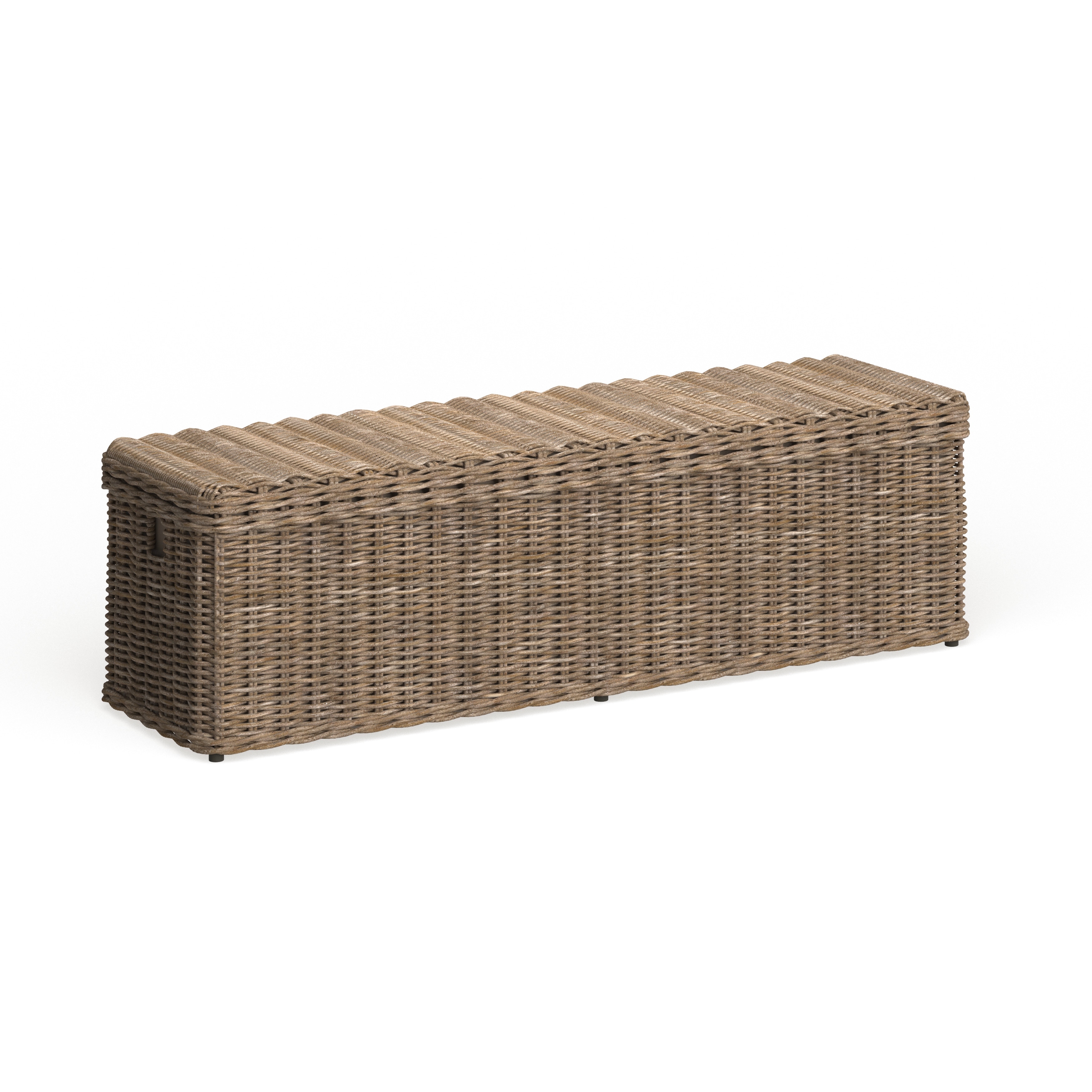 Safavieh Caius Grey Natural Rattan Storage Trunk 63 X 18 1 X 18 7 Overstock 10857288