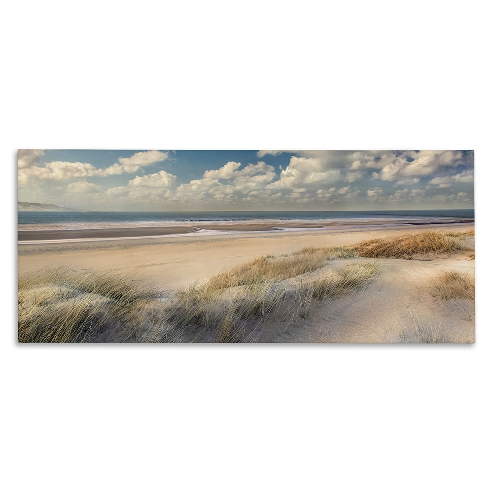 Stupell Rolling Clouds Beach Scenery Canvas Wall Art Design By Mike Calascibetta