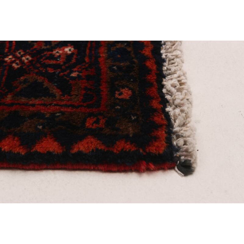 ECARPETGALLERY Hand-knotted Andelz Red Wool Rug - 3'5 x 9'8