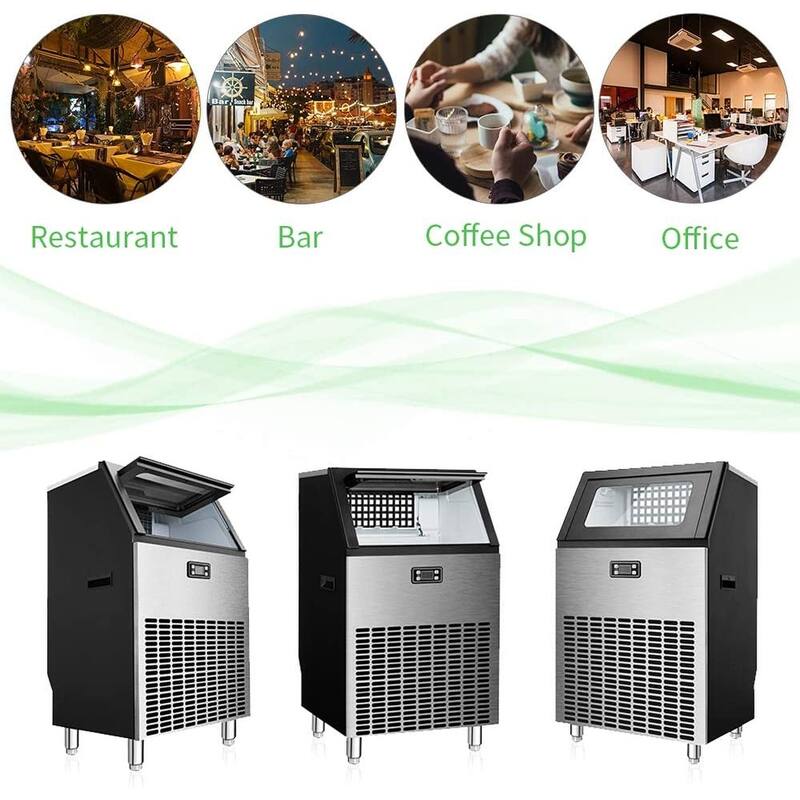 Commercial Ice Maker Machine,Freestanding Ice Cube Maker Makes