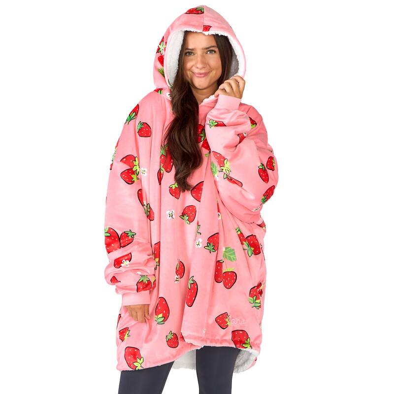 Bare Homey B-Cozy Oversized Sherpa Wearable Blanket