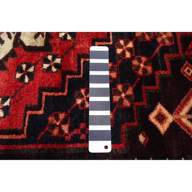 ECARPETGALLERY Hand-knotted Anatolian Vintage Dark Navy Wool Rug - 5'5 x 6'3