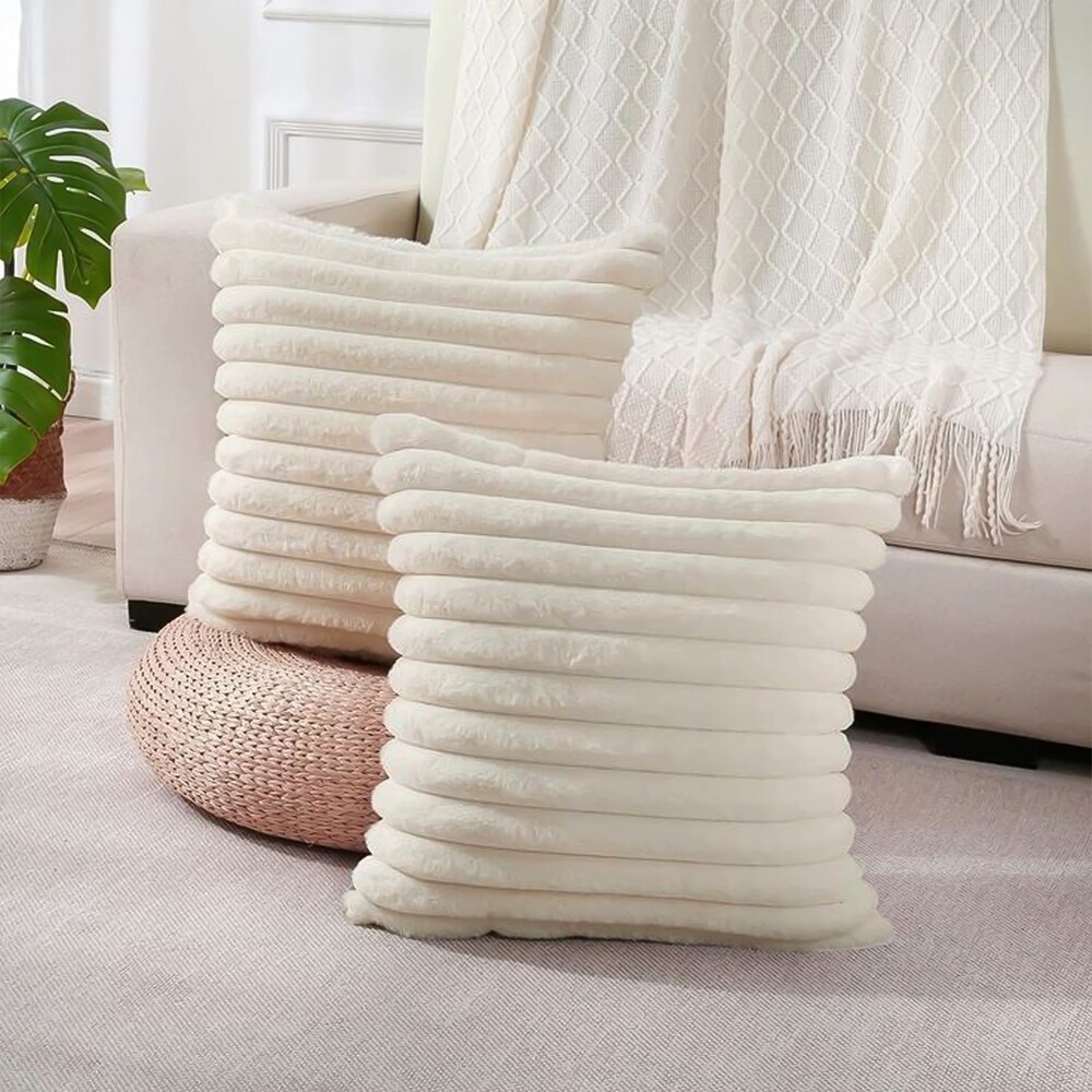 White Faux Fur Throw Pillows Bed Bath Beyond