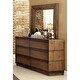 preview thumbnail 11 of 18, Emallson Rustic Natural Tone Wood Low Profile 4-Piece Platform Bedroom Set by Furniture of America