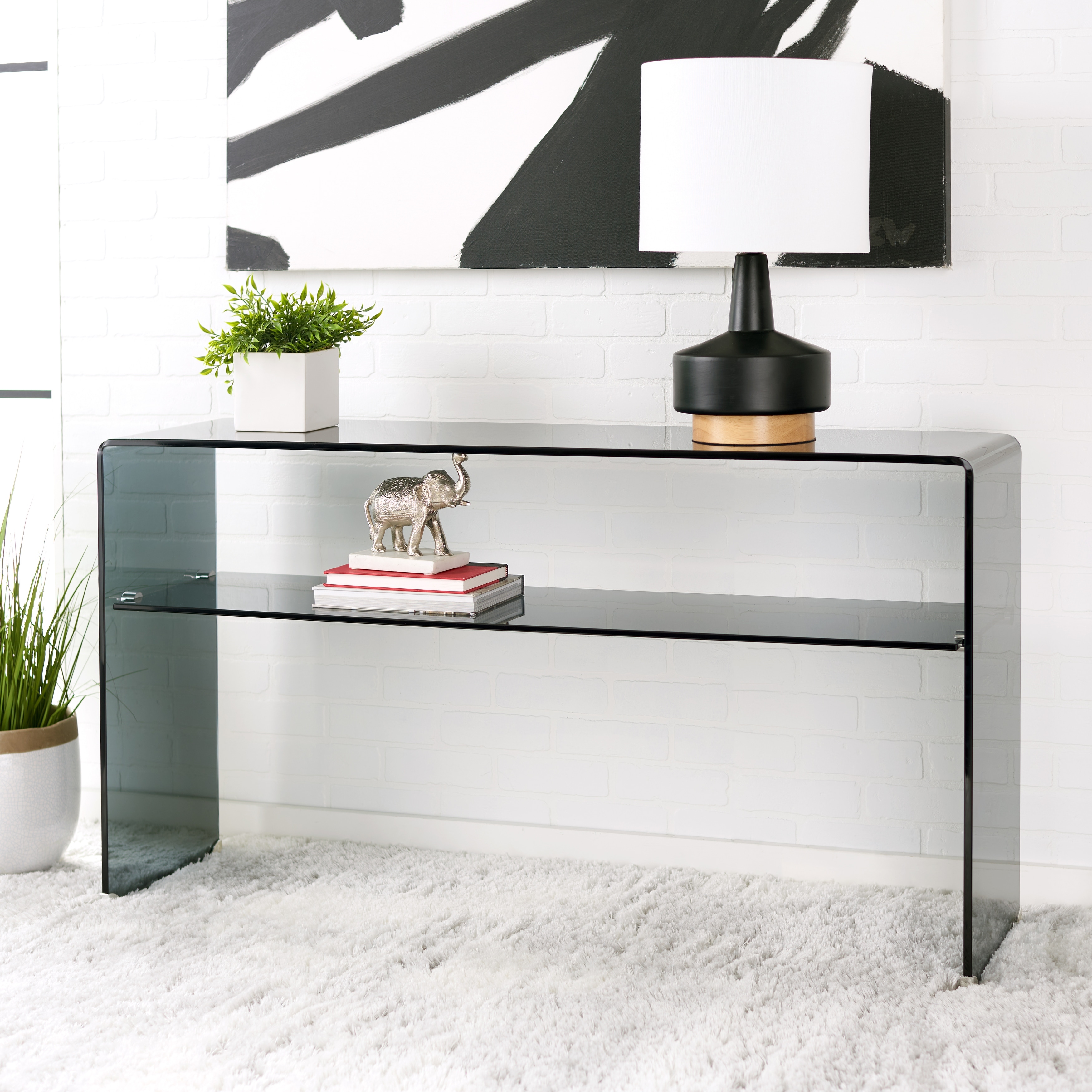 Glass Rectangular Console Tables Bed Bath Beyond
