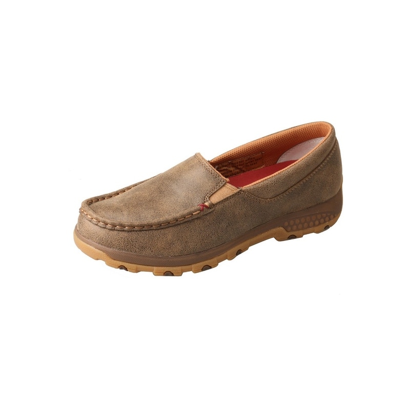 Shop Twisted X Casual Shoes Womens Driving Mocs Leather Bomber