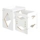 preview thumbnail 8 of 6, White MDF Adjustable Kids Table Chair Set with Pattern & Handle - 15.4 x 12 x 15 in
