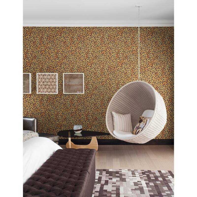 Daisy Bennett Designs Classic Leopard Peel and Stick Wallpaper