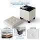 preview thumbnail 56 of 192, Empyrean Tuffted Folding Foot Rest Storage Ottoman Bench with Storage Bins