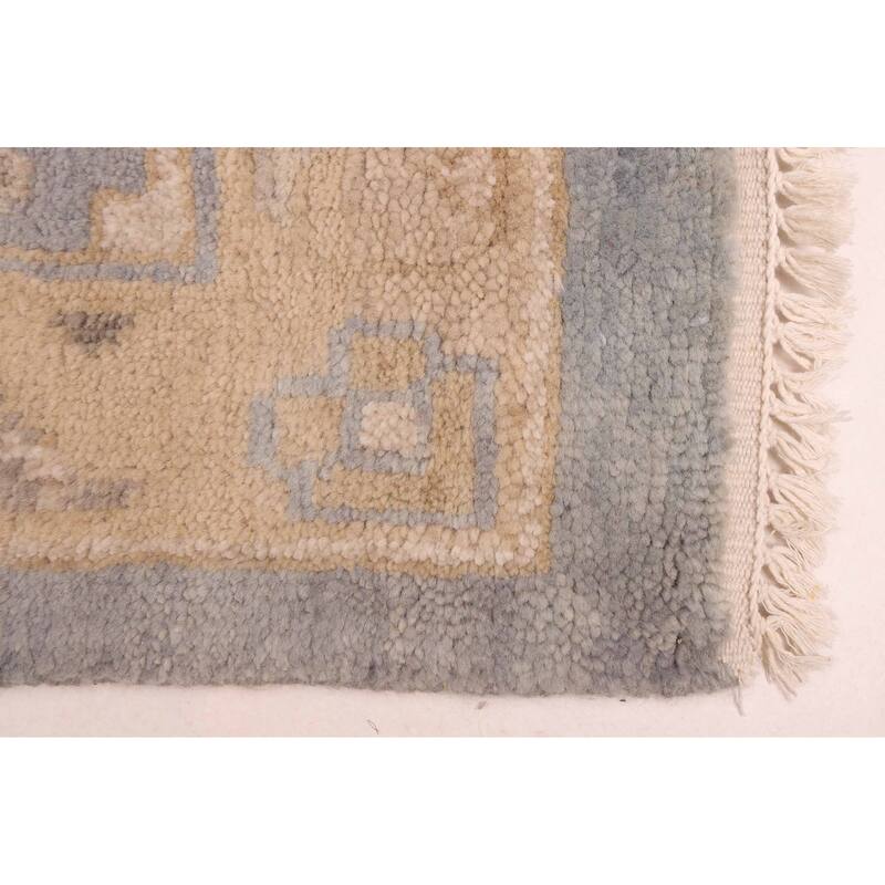 ECARPETGALLERY Hand-knotted Royal Oushak Light Denim Blue Wool Rug - 9'2 x 12'3