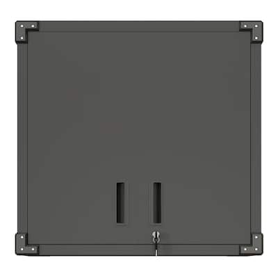 Versatile Metal Wall-Mounted Storage Cabinet for Various Spaces with Security and Customization